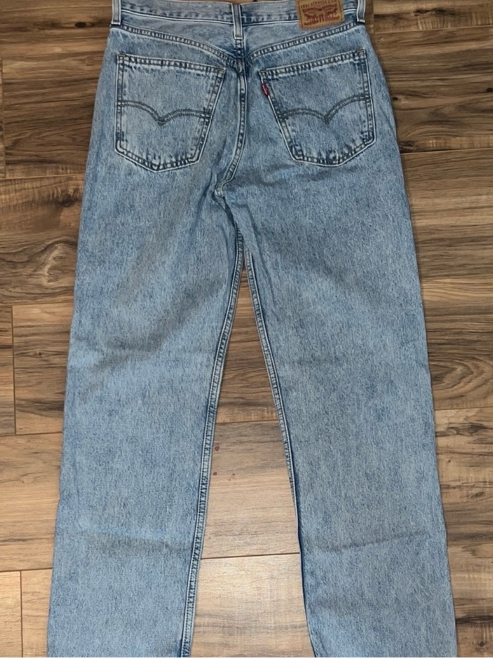 Levi's Light Blue Women's Straight-Leg Jeans - Picture 3 of 4